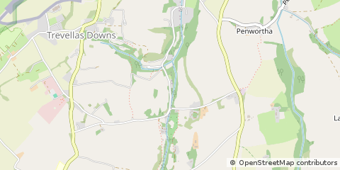 Map of Perranporth, Cornwall