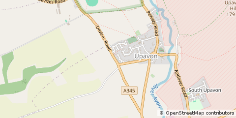 Map of Pewsey, Wiltshire