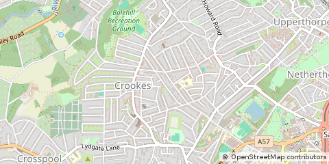 Map of Sheffield
