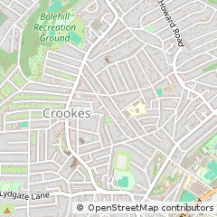Map of Sheffield