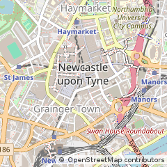 Map of Newcastle Upon Tyne