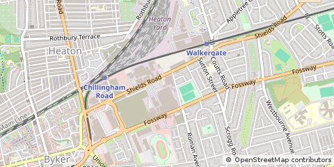 Map of Newcastle