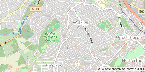 Map of Sheffield