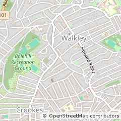 Map of Sheffield