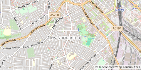 Map of Derby