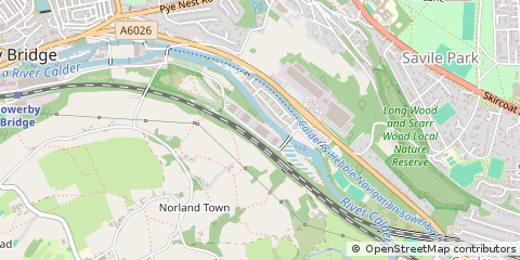 Map of Sowerby Bridge, West Yorkshire