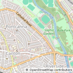 Map of Cardiff