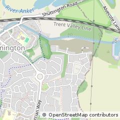 Map of Tamworth, Staffordshire