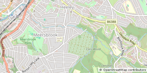 Map of Sheffield