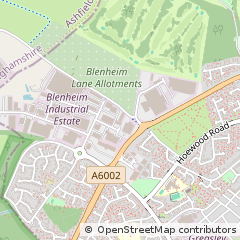 Map of Nottingham, Nottinghamshire