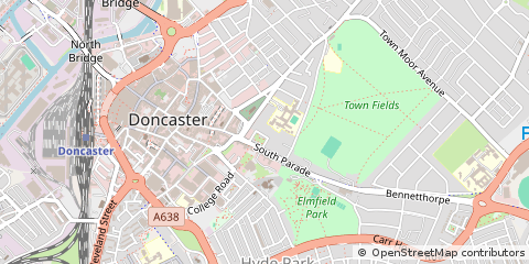 Map of Doncaster