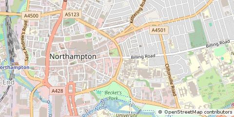 Map of Northampton