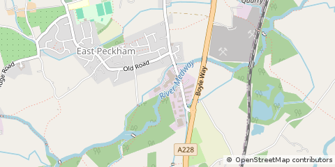 Map of Tonbridge, Kent