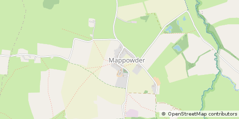 Map of Sturminster Newton, Dorset