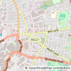 Map of Bury, Lancashire