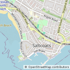 Map of Saltcoats, North Ayrshire