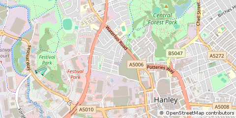 Map of Stoke-on-Trent