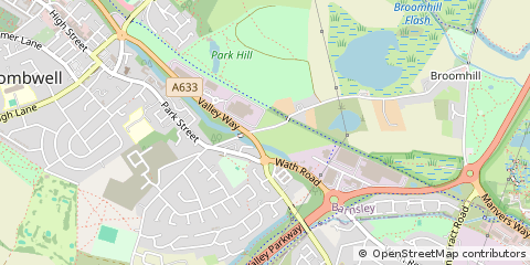 Map of Barnsley