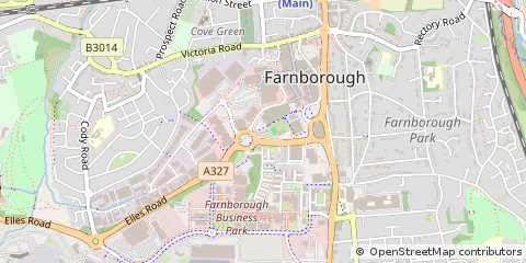 Map of Farnborough, Hampshire