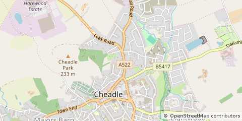Map of Stoke-on-Trent, Staffordshire