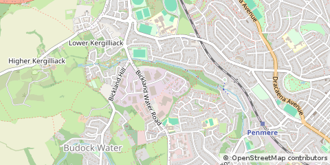 Map of Falmouth, Cornwall