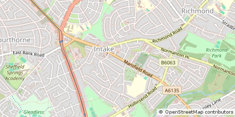 Map of Sheffield
