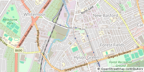 Map of Nottingham