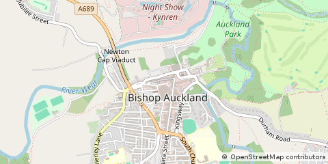 Map of Bishop Auckland