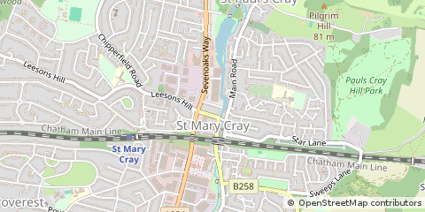 Map of Orpington
