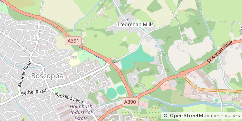 Map of ST Austell, Cornwall