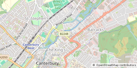 Map of Canterbury