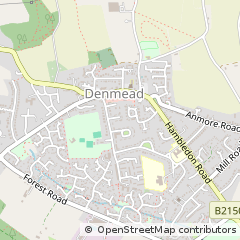 Map of Denmead, Hampshire