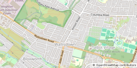 Map of Bournemouth, Dorset