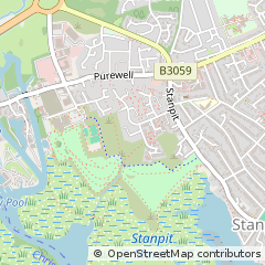 Map of Christchurch, Dorset