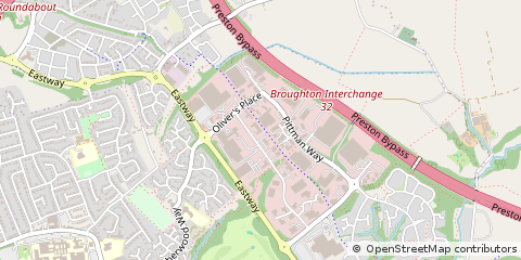 Map of Preston, Lancashire