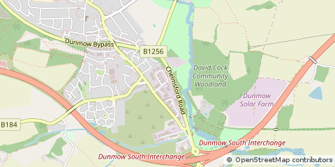 Map of Great Dunmow, Essex