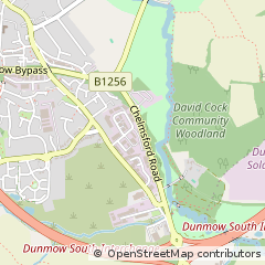 Map of Great Dunmow, Essex