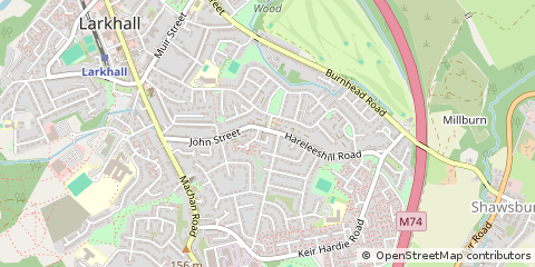 Map of Larkhall