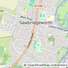 Map of Sawbridgeworth, Hertfordshire