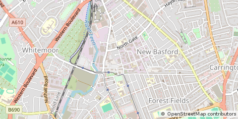 Map of NEW Basford, Nottingham