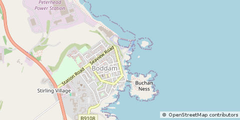 Map of Peterhead