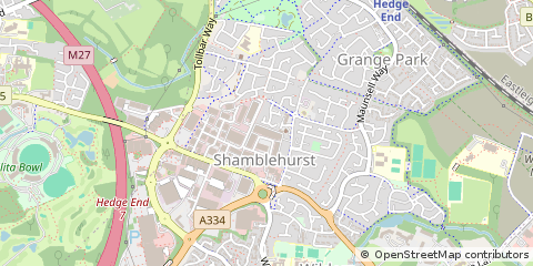 Map of Southampton, Hampshire