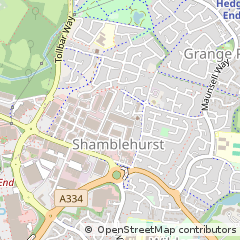 Map of Southampton, Hampshire