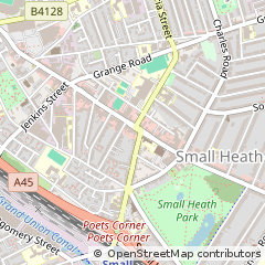 Map of Birmingham, West Midlands