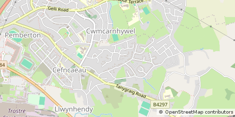Map of Llanelli