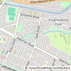 Map of Glasgow, Lanarkshire