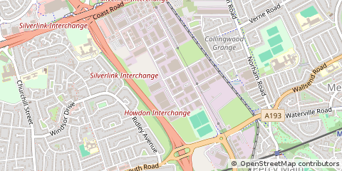 Map of North Shields, Tyne and Wear