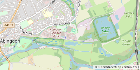 Map of Abingdon, Oxfordshire