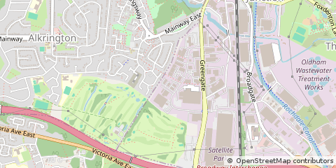Map of Middleton, Manchester