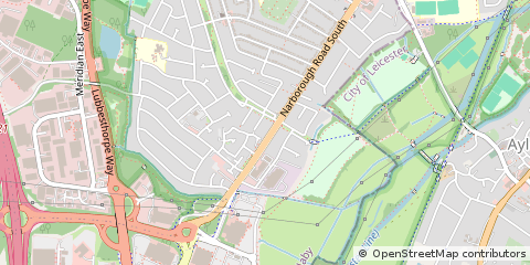 Map of Leicester, Leicestershire